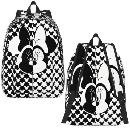 Minnie Backpack - Cartoon Goofy Donald Duck Backpack for Boy Girl School Bookbag Style 17