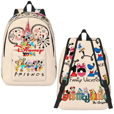 Minnie Backpack - Cartoon Goofy Donald Duck Backpack for Boy Girl School Bookbag Style 1