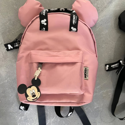 Minnie Backpack - Cartoon Shoulder Bag Baby Girls Minnie Lovely Schoolbag Pink 16.5x10.6 inches