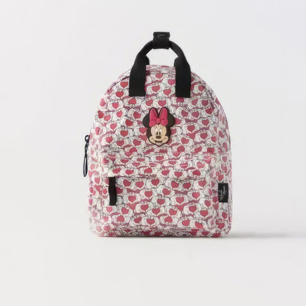 Minnie Backpack - Cartoon Shoulder Bag Backpack Minnie Lovely Schoolbag colorful 11x9.5 inches