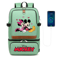 Minnie Backpack - Laptop Insulated Compartment USB Waterproof Cooler Bag Style 9 18.9x13.4x8.7 inches