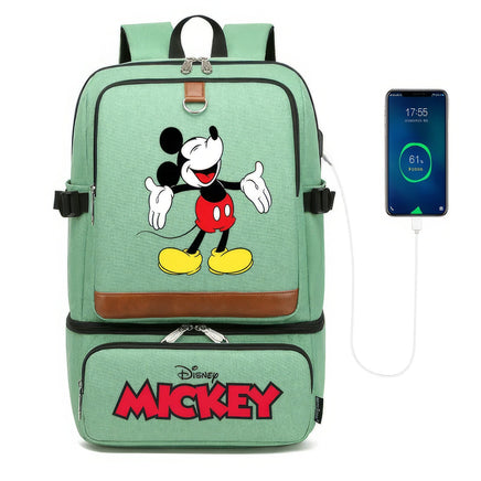 Minnie Backpack - Laptop Insulated Compartment USB Waterproof Cooler Bag Style 7 18.9x13.4x8.7 inches
