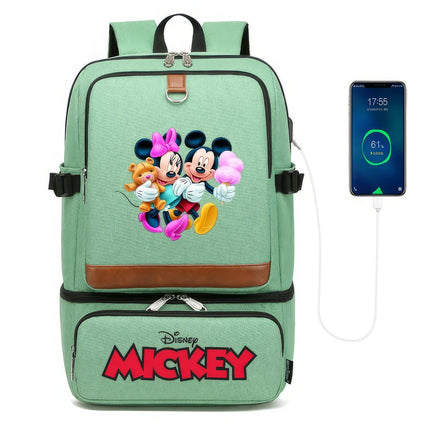 Minnie Backpack - Laptop Insulated Compartment USB Waterproof Cooler Bag Style 6 18.9x13.4x8.7 inches