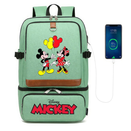 Minnie Backpack - Laptop Insulated Compartment USB Waterproof Cooler Bag Style 4 18.9x13.4x8.7 inches