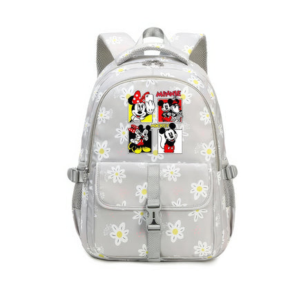 Minnie Backpack - Large Capacity Colorful Waterproof Floral Knapsack Mochila 17 17.7x12.2x8.3 inches
