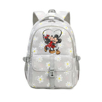 Minnie Backpack - Large Capacity Colorful Waterproof Floral Knapsack Mochila 19 17.7x12.2x8.3 inches