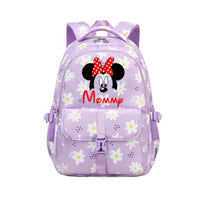 Minnie Backpack - Large Capacity Colorful Waterproof Floral Knapsack Mochila 3 17.7x12.2x8.3 inches