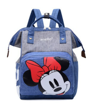 Minnie Backpack - Mommy Diaper Bag School Bags Travel Backpack Large Capacity Durable Cute - Lusy Store LLC