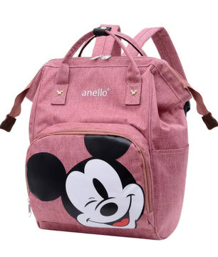 Minnie Backpack - Mommy Diaper Bag School Bags Travel Backpack Large Capacity Durable Cute - Lusy Store LLC