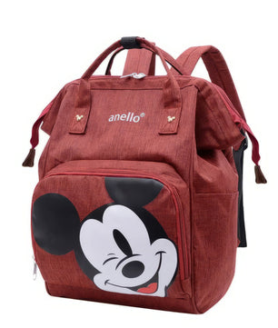 Minnie Backpack - Mommy Diaper Bag School Bags Travel Backpack Large Capacity Durable Cute - Lusy Store LLC