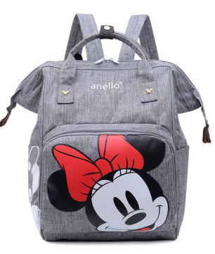 Minnie Backpack - Mommy Diaper Bag School Bags Travel Backpack Large Capacity Durable Cute - Lusy Store LLC