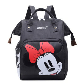 Minnie Backpack - Mommy Diaper Bag School Bags Travel Backpack Large Capacity Durable Cute Style 1 16.5x10.6x7.9 inches