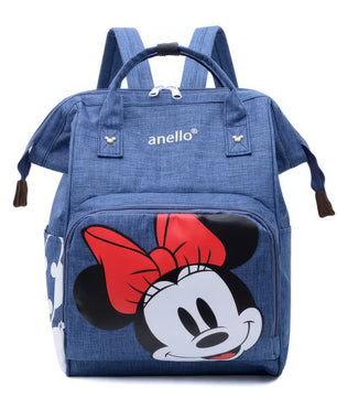 Minnie Backpack - Mommy Diaper Bag School Bags Travel Backpack Large Capacity Durable Cute - Lusy Store LLC
