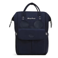 Minnie Backpack - Mummy Diaper Bag Multifunctional Stroller Nappy Bag USB Charging Black B 16.5x13.8x8.3 inches