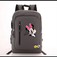 Minnie Backpack - Oxford Waterproof Backpacks Large Capacity Students School Books Laptop Backpack Style 9 16.5x11.4x4.7 inches