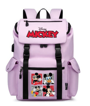 Minnie Backpack - School Bag USB Charging Large Capacity Bookbags Waterproof Laptop Travel Backpack - Lusy Store LLC