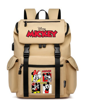 Minnie Backpack - School Bag USB Charging Large Capacity Bookbags Waterproof Laptop Travel Backpack - Lusy Store LLC