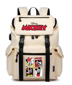 Minnie Backpack - School Bag USB Charging Large Capacity Bookbags Waterproof Laptop Travel Backpack - Lusy Store LLC
