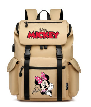 Minnie Backpack - School Bag USB Charging Large Capacity Bookbags Waterproof Laptop Travel Backpack - Lusy Store LLC