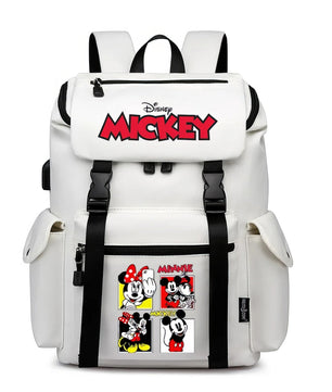 Minnie Backpack - School Bag USB Charging Large Capacity Bookbags Waterproof Laptop Travel Backpack - Lusy Store LLC