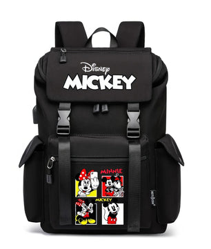 Minnie Backpack - School Bag USB Charging Large Capacity Bookbags Waterproof Laptop Travel Backpack - Lusy Store LLC