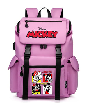 Minnie Backpack - School Bag USB Charging Large Capacity Bookbags Waterproof Laptop Travel Backpack - Lusy Store LLC