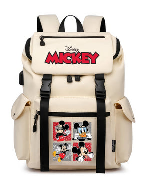 Minnie Backpack - School Bag USB Charging Large Capacity Bookbags Waterproof Laptop Travel Backpack - Lusy Store LLC