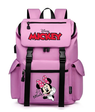 Minnie Backpack - School Bag USB Charging Large Capacity Bookbags Waterproof Laptop Travel Backpack - Lusy Store LLC