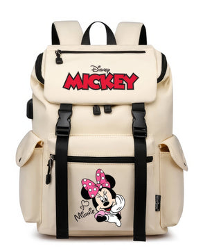 Minnie Backpack - School Bag USB Charging Large Capacity Bookbags Waterproof Laptop Travel Backpack - Lusy Store LLC