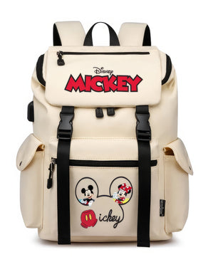 Minnie Backpack - School Bag USB Charging Large Capacity Bookbags Waterproof Laptop Travel Backpack - Lusy Store LLC