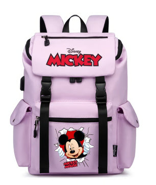 Minnie Backpack - School Bag USB Charging Large Capacity Bookbags Waterproof Laptop Travel Backpack - Lusy Store LLC
