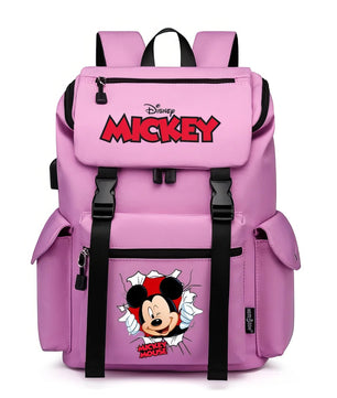 Minnie Backpack - School Bag USB Charging Large Capacity Bookbags Waterproof Laptop Travel Backpack - Lusy Store LLC