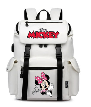 Minnie Backpack - School Bag USB Charging Large Capacity Bookbags Waterproof Laptop Travel Backpack - Lusy Store LLC