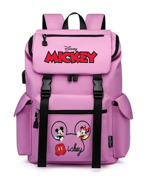 Minnie Backpack - School Bag USB Charging Large Capacity Bookbags Waterproof Laptop Travel Backpack - Lusy Store LLC
