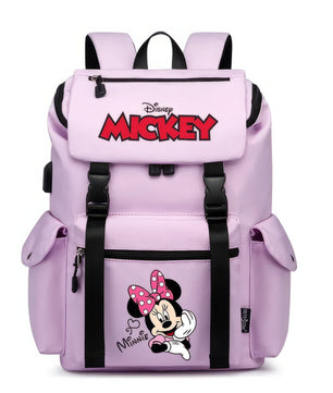 Minnie Backpack - School Bag USB Charging Large Capacity Bookbags Waterproof Laptop Travel Backpack - Lusy Store LLC