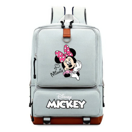 Minnie Backpack - School Book Travel Daily Shoulder Large Bookbag Style 9 16.9x11x5.9 inches