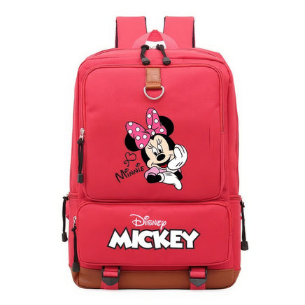 Minnie Backpack - School Book Travel Daily Shoulder Large Bookbag Style 10 16.9x11x5.9 inches