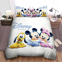Minnie Duvet Cover Pink Princess Style Cartoon Bedroom Decoration Bedding Set Single Double 4