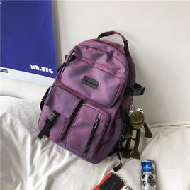 Mori Style Japanese Backpack for Female High School Students Purple