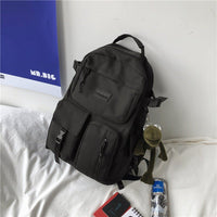 Mori Style Japanese Backpack for Female High School Students Black