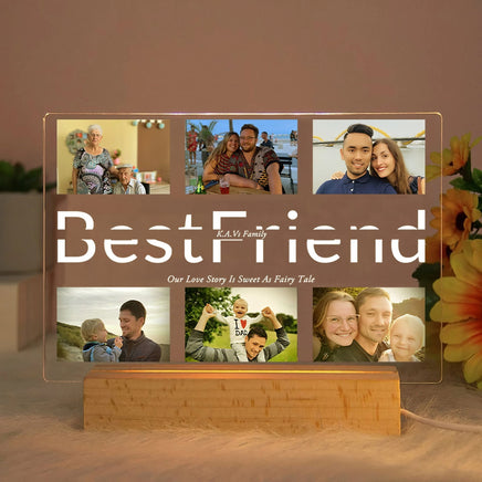 Mother day gift - Custom acrylic lamp personalized photo text unique gifts BestFriend