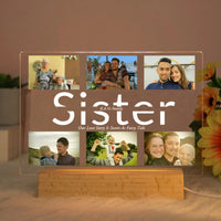 Mother day gift - Custom acrylic lamp personalized photo text unique gifts Sister