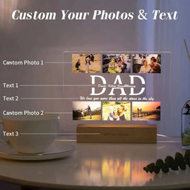 Mother day gift - Custom acrylic lamp personalized photo text unique gifts