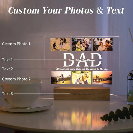 Mother day gift - Custom acrylic lamp personalized photo text unique gifts