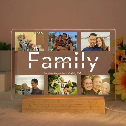 Mother day gift - Custom acrylic lamp personalized photo text unique gifts - Lusy Store LLC