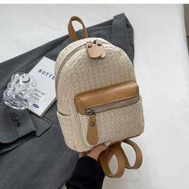 Multifunctional Summer Mini Backpack for School or Travel Khaki