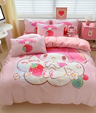 My Melody Duvet Cover Soft and Comfortable Boys and Girls Holiday Gifts for College Students Dormitory Bedroom - Lusy Store LLC