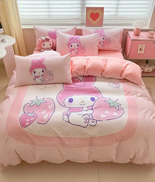 My Melody Duvet Cover Soft and Comfortable Boys and Girls Holiday Gifts for College Students Dormitory Bedroom - Lusy Store LLC