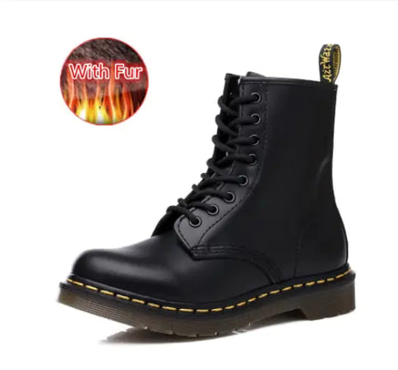 Lusy Store LLC Unisex Leather Boots Shoes