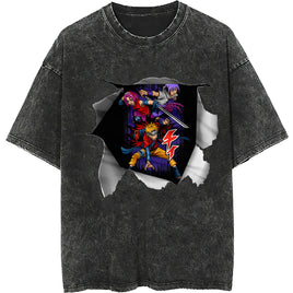Naruto tee shirt - 3D streetwear funny t shirt hip hop dark gray - Unisex vintage t shirts - Lusy Store LLC